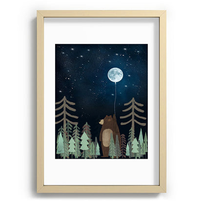 the moon balloon Framed Art Print Gallery Image 97