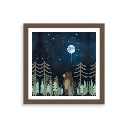 the moon balloon Framed Art Print Gallery Image 60