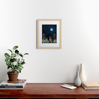 the moon balloon Framed Art Print Gallery Image 63