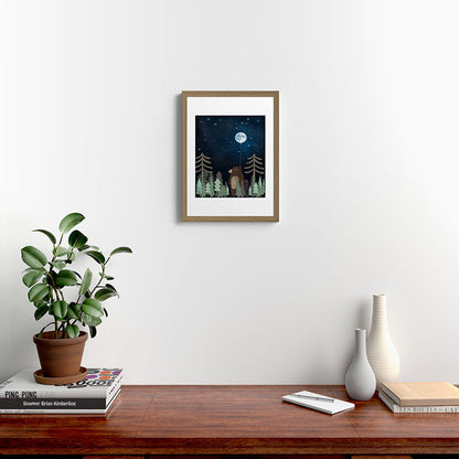 the moon balloon Framed Art Print Gallery Image 14