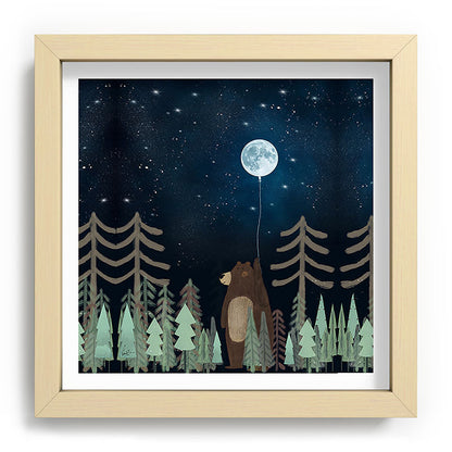 the moon balloon Framed Art Print Gallery Image 106