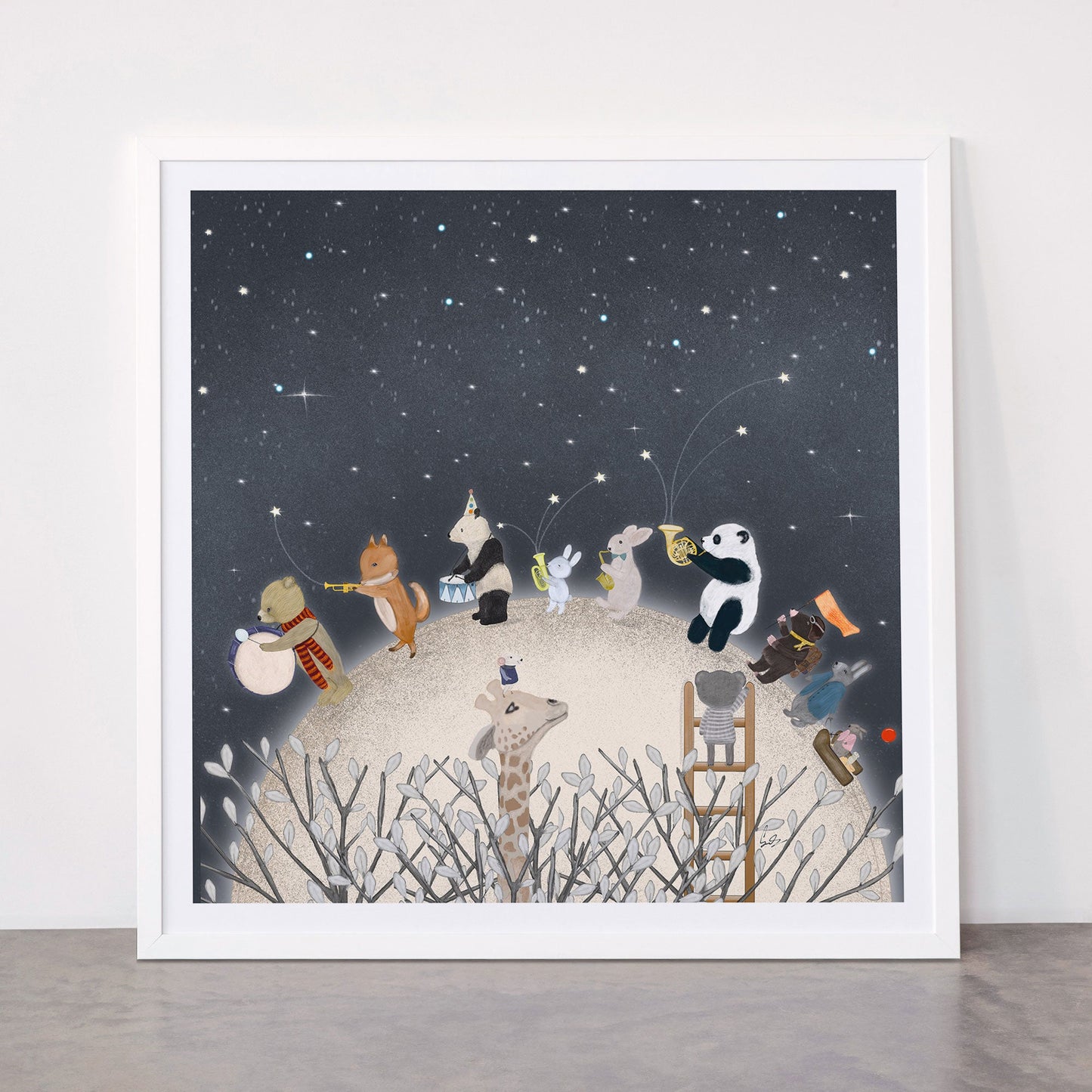 the moon song Framed Art Print Gallery Image 87