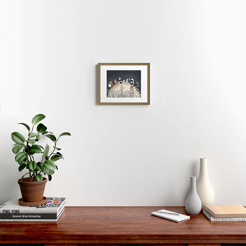 the moon song Framed Art Print Gallery Image 12