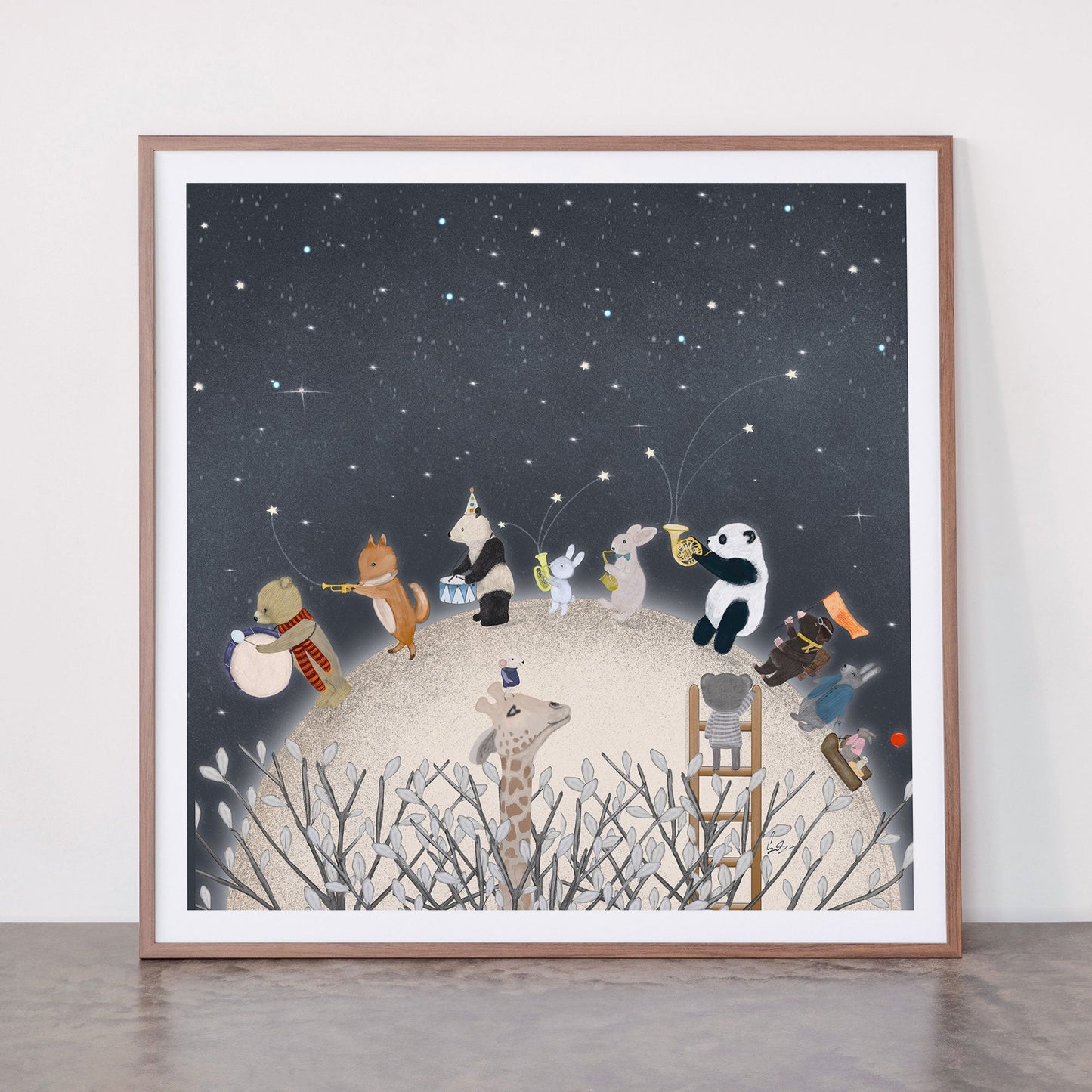 the moon song Framed Art Print Gallery Image 21