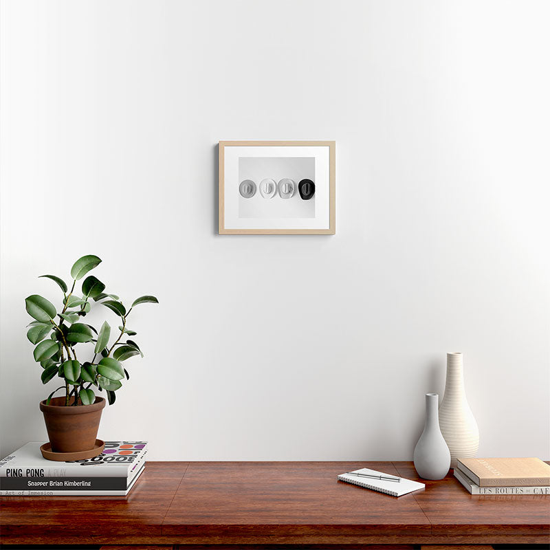 Cowboy Hat Wall - Black and White Framed Art Print Gallery Image 16