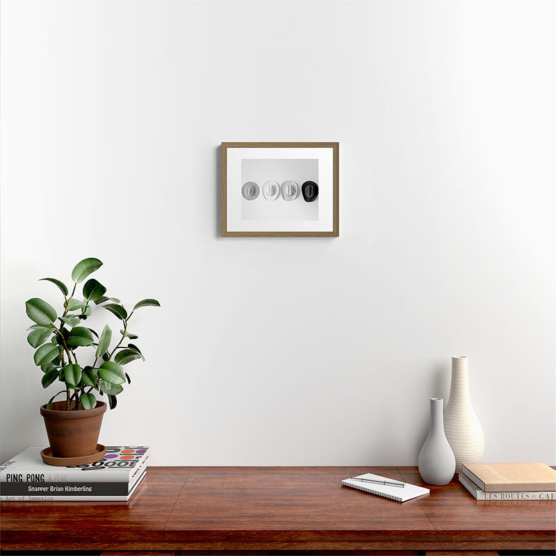 Cowboy Hat Wall - Black and White Framed Art Print Gallery Image 9