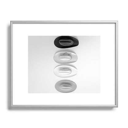Cowboy Hat Wall - Black and White Framed Art Print Gallery Image 95