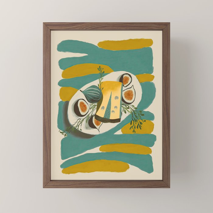 Modern Fig Still Life Mini Art Print Gallery Image 2