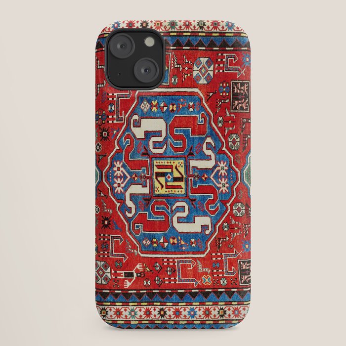 Chondzoresk Karabagh Caucasian Antique Carpet Print iPhone Case Gallery Image 18