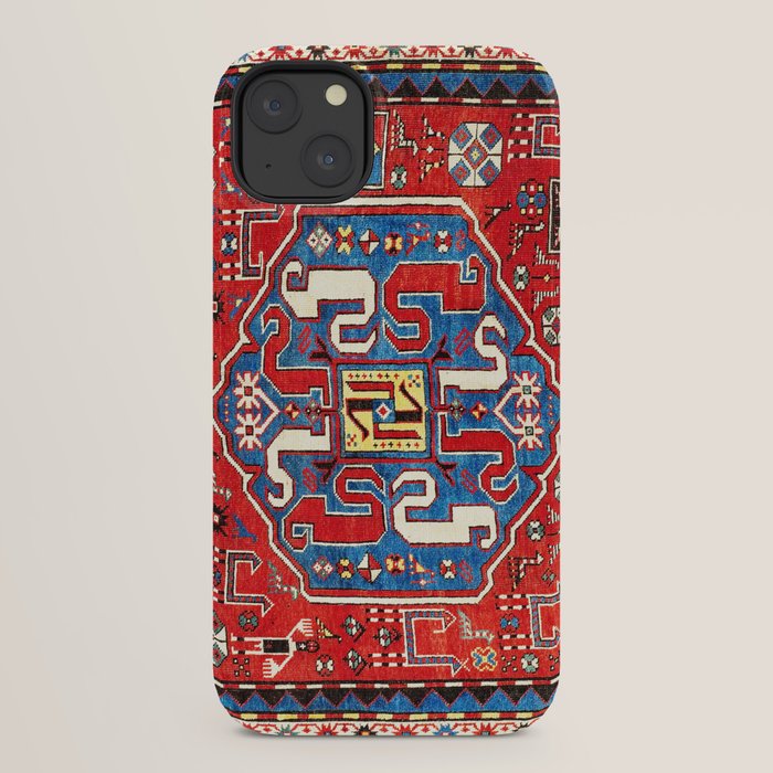 Chondzoresk Karabagh Caucasian Antique Carpet Print iPhone Case Gallery Image 30