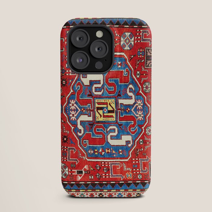 Chondzoresk Karabagh Caucasian Antique Carpet Print iPhone Case Gallery Image 19