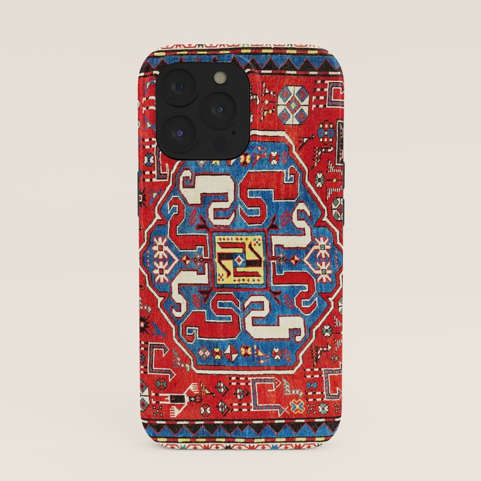 Chondzoresk Karabagh Caucasian Antique Carpet Print iPhone Case Gallery Image 39