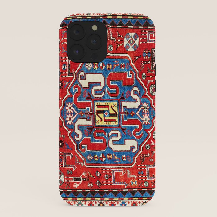 Chondzoresk Karabagh Caucasian Antique Carpet Print iPhone Case Gallery Image 40