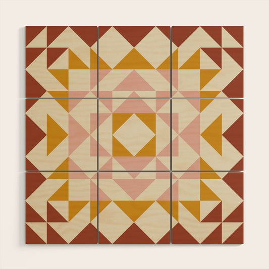 Autumn Quilt Wood Wall Art Gallery Image 1