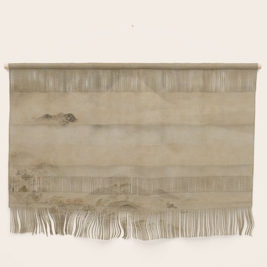Japanese Edo Period Landscape Scroll of Mount Fuji - Kano Tanyu Wall Hanging Gallery Image 2