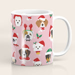 Christmas Dog Pattern Illustration Coffee Mug Gallery Image 1