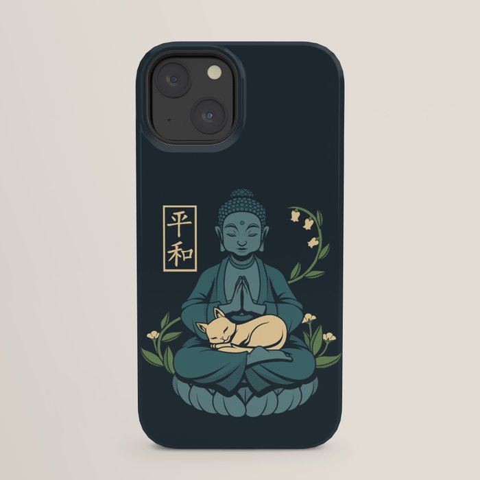 Cat Meditation Buddhism Buddha by Tobe Fonseca iPhone Case Gallery Image 21