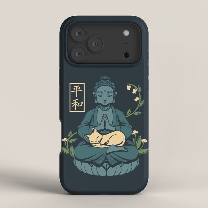 Cat Meditation Buddhism Buddha by Tobe Fonseca iPhone Case Gallery Image 4