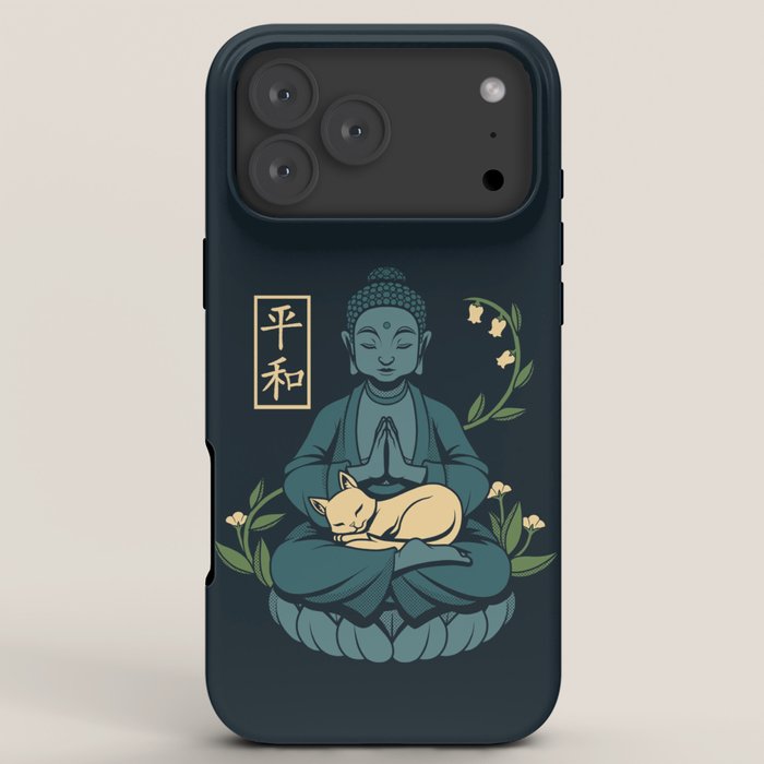 Cat Meditation Buddhism Buddha by Tobe Fonseca iPhone Case Gallery Image 8