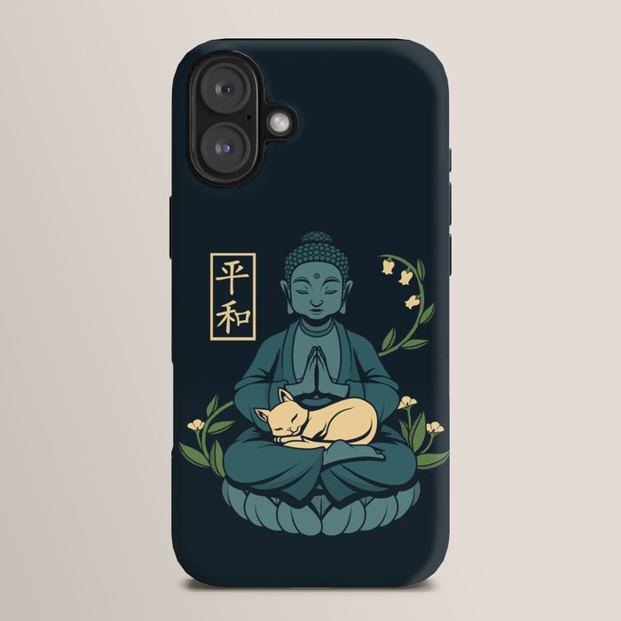 Cat Meditation Buddhism Buddha by Tobe Fonseca iPhone Case Gallery Image 14
