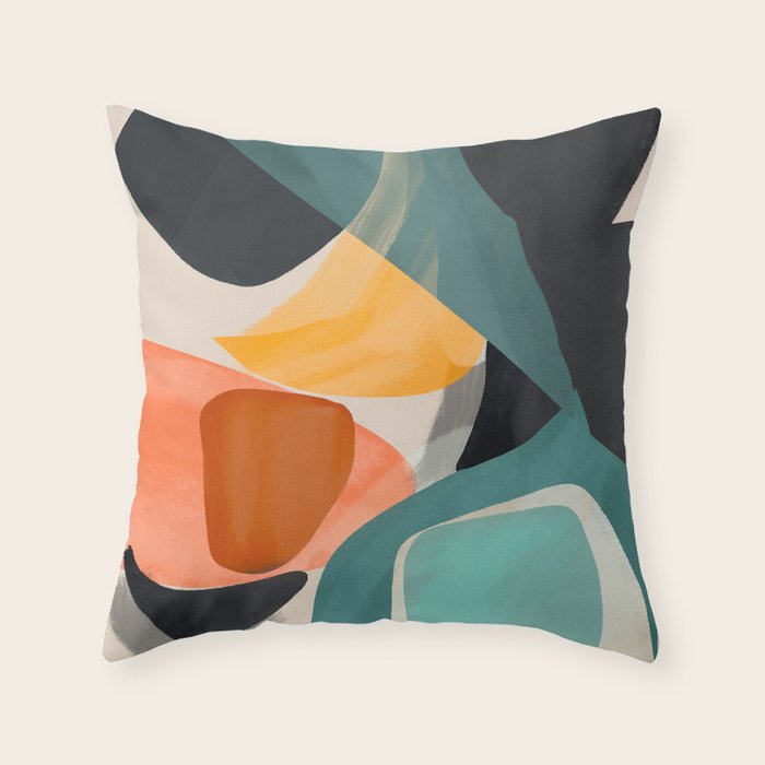 Modern Abstract Art 146 Throw Pillow Gallery Image 2