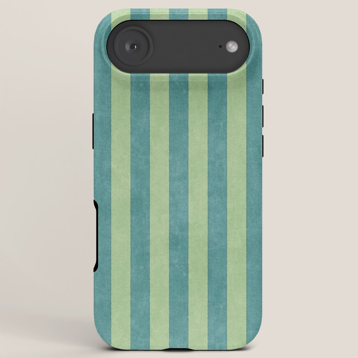 STRIPES - 005 - teal and green iPhone Case Gallery Image 6