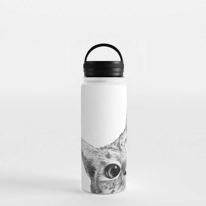 sneaky cat Water Bottle Gallery Image 3