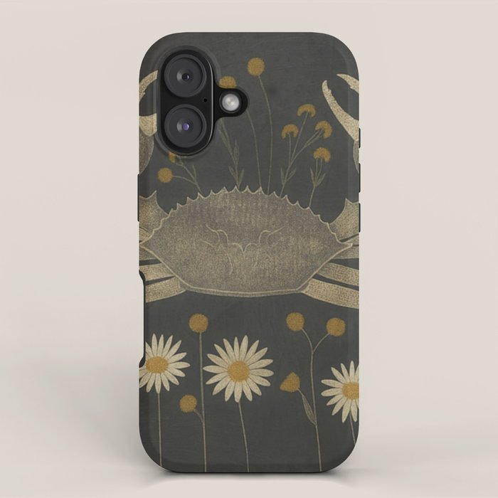 Crab with Daisies iPhone Case Gallery Image 1