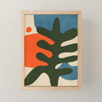 Abstract Sun and Leaf Shapes Mini Art Print Gallery Image 1
