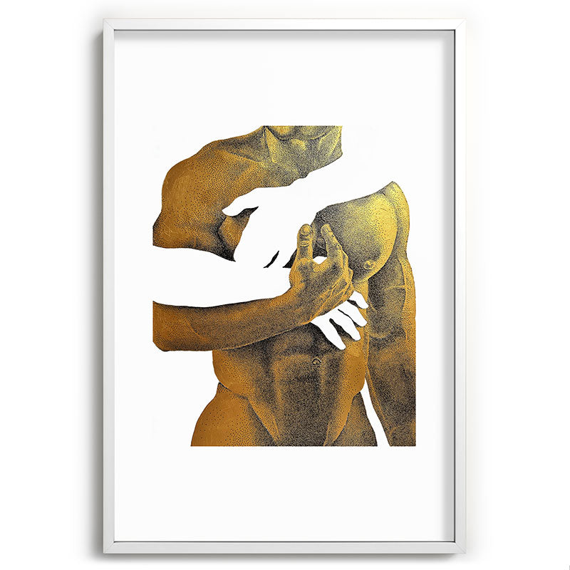 Echoes II - NOODOOD Painting (Gold doesn't print shiny) Framed Art Print Gallery Image 48