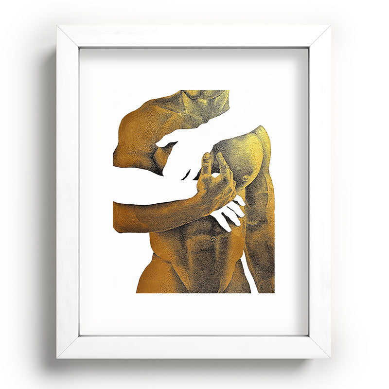 Echoes II - NOODOOD Painting (Gold doesn't print shiny) Framed Art Print Gallery Image 45