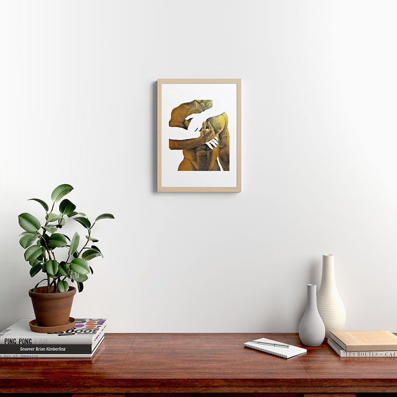 Echoes II - NOODOOD Painting (Gold doesn't print shiny) Framed Art Print Gallery Image 10