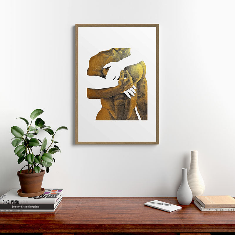 Echoes II - NOODOOD Painting (Gold doesn't print shiny) Framed Art Print Gallery Image 8