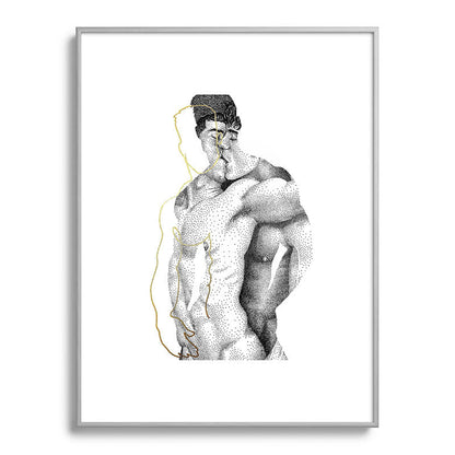 Figuration 1 (GOLD DOESN'T PRINT SHINY) Framed Art Print Gallery Image 59