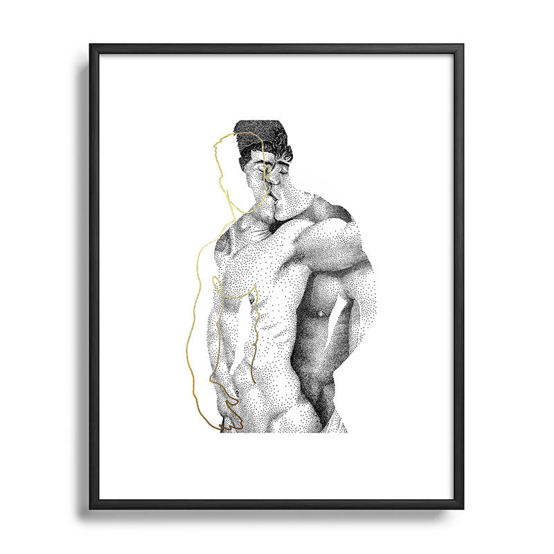 Figuration 1 (GOLD DOESN'T PRINT SHINY) Framed Art Print Gallery Image 49