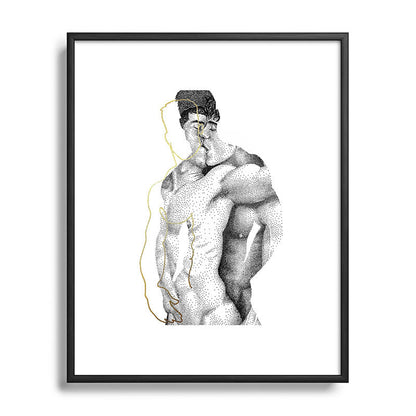 Figuration 1 (GOLD DOESN'T PRINT SHINY) Framed Art Print Gallery Image 49