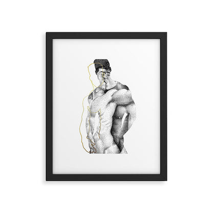 Figuration 1 (GOLD DOESN'T PRINT SHINY) Framed Art Print Gallery Image 3