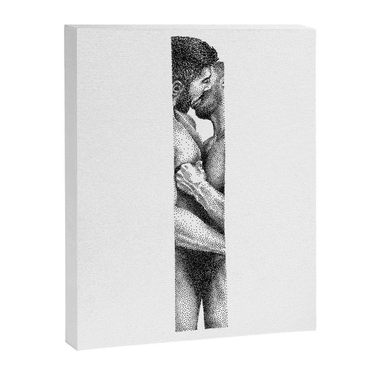 Kiss NOODDOOD Strip Canvas Print Gallery Image 3