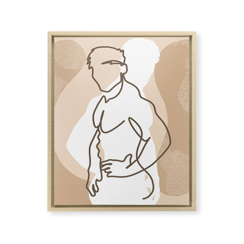 NOODDOOD Lines 17 Framed Canvas Print Gallery Image 9