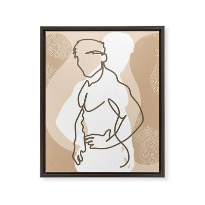 NOODDOOD Lines 17 Framed Canvas Print Gallery Image 6