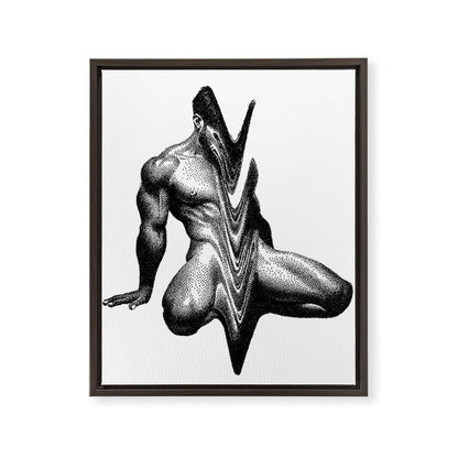 Wavy 3 NOODDOODs Framed Canvas Print Gallery Image 5
