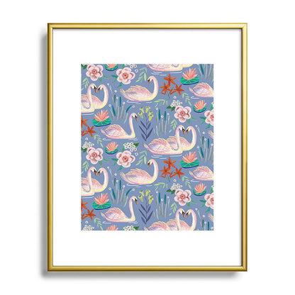 Swan Pattern Framed Art Print Gallery Image 121