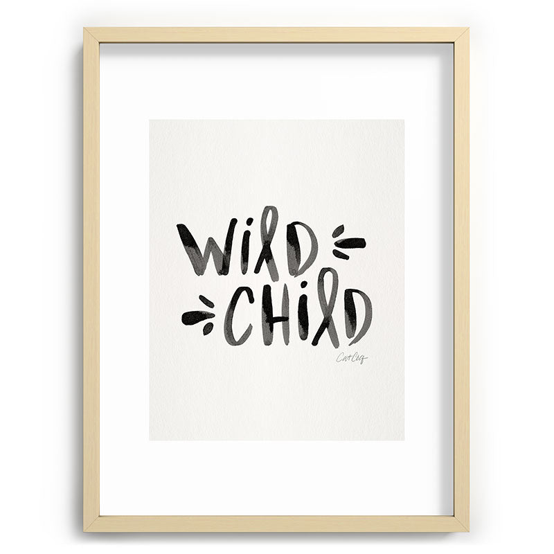 Wild Child - Black Framed Art Print Gallery Image 100