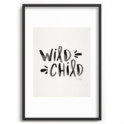 Wild Child - Black Framed Art Print Gallery Image 85