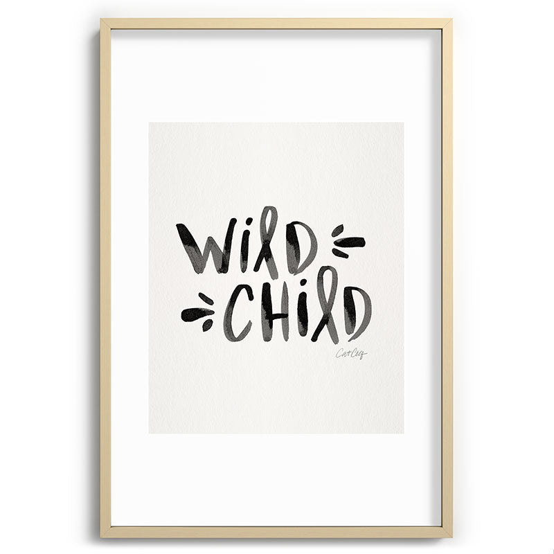 Wild Child - Black Framed Art Print Gallery Image 102
