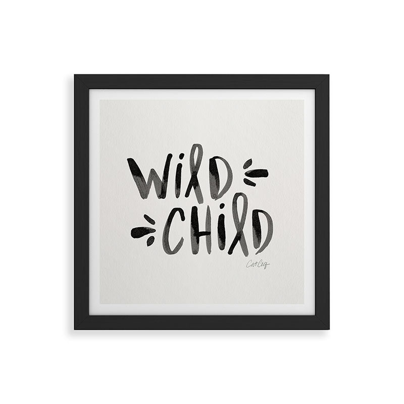 Wild Child - Black Framed Art Print Gallery Image 50