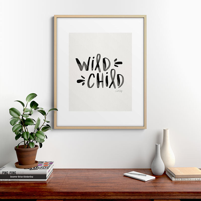 Wild Child - Black Framed Art Print Gallery Image 29