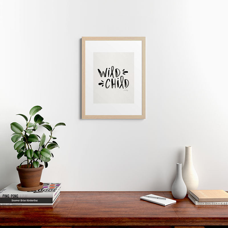 Wild Child - Black Framed Art Print Gallery Image 64