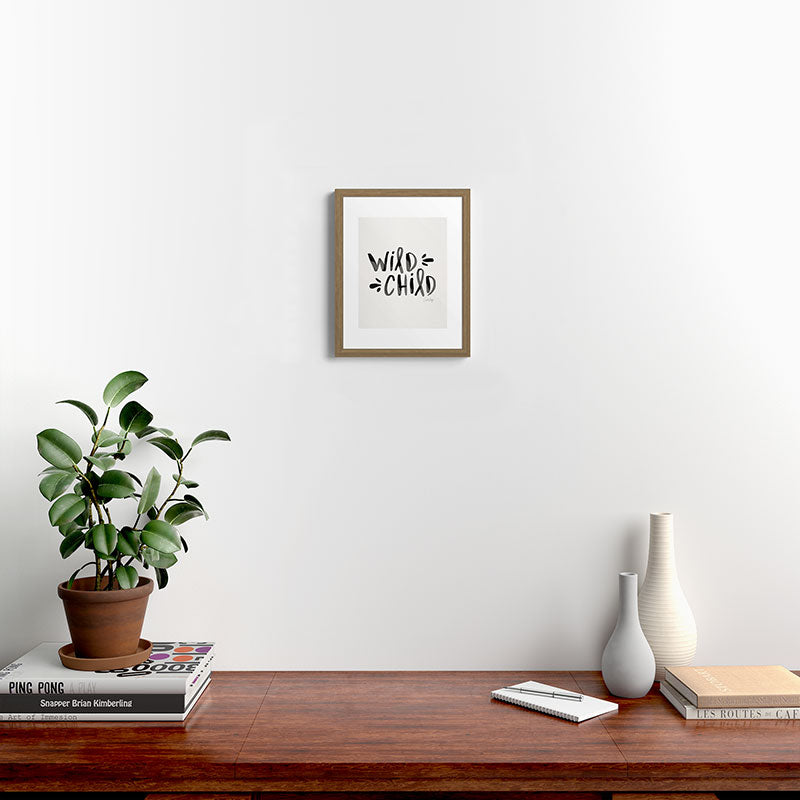 Wild Child - Black Framed Art Print Gallery Image 12