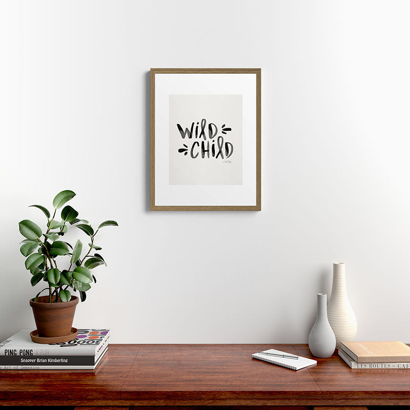 Wild Child - Black Framed Art Print Gallery Image 16